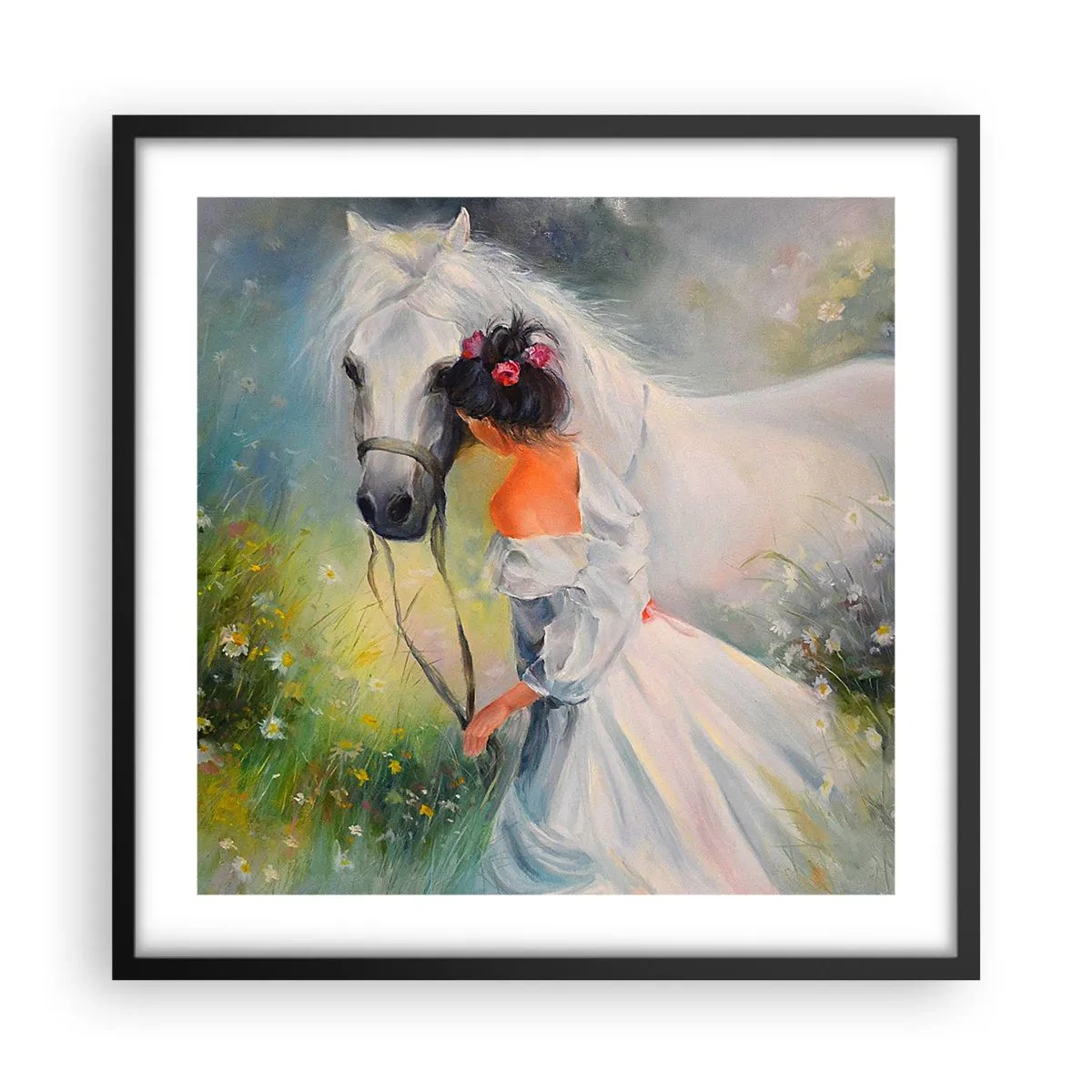 Plagát v čiernom ráme - Ako z krásneho sna - 50x50 cm