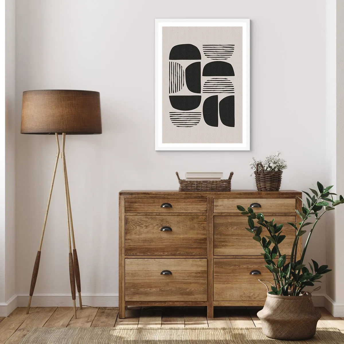 Plagát v bielom ráme - Polovičaté sústavy - 40x50 cm