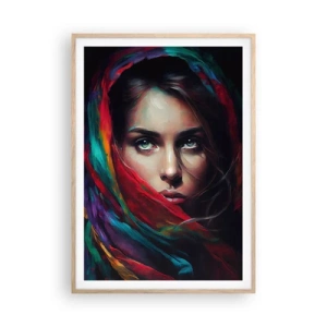 Plagát v ráme zo svetlého duba - Zelenooké tajomstvo - 70x100 cm