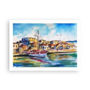 Plagát - Dúhové popoludnie - 70x50 cm