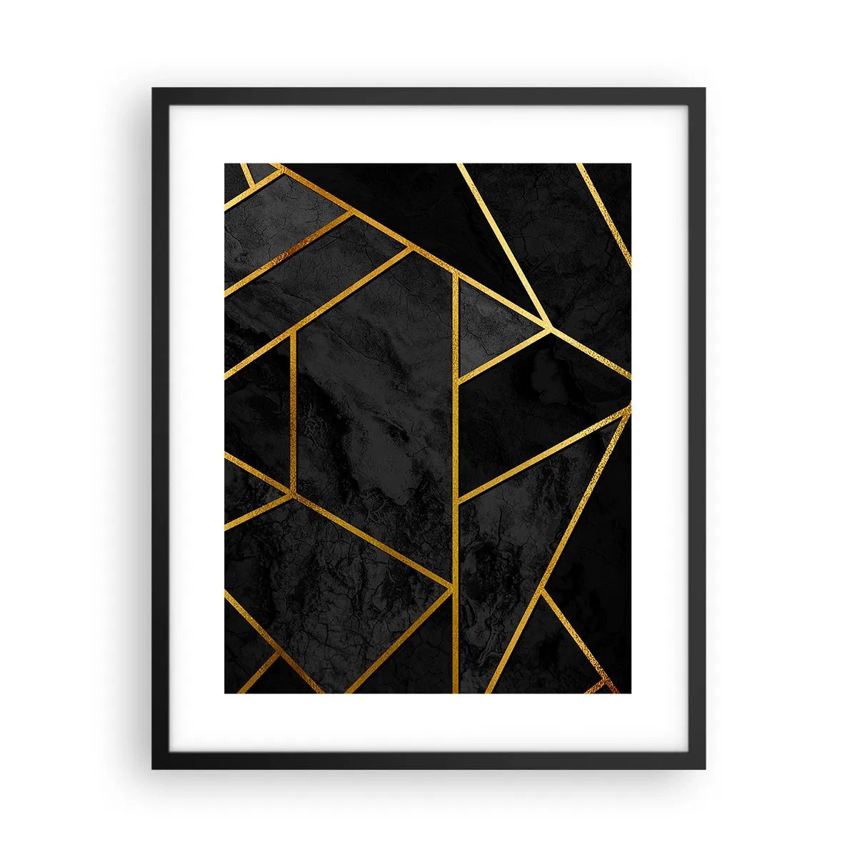 Plagát v čiernom ráme - Temnota a svetlo - 40x50 cm