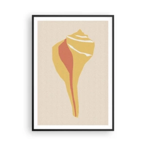 Plagát v čiernom ráme - Organická abstrakcia – rast - 70x100 cm