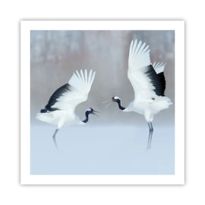 Plagát - Tanec v hmle - 60x60 cm