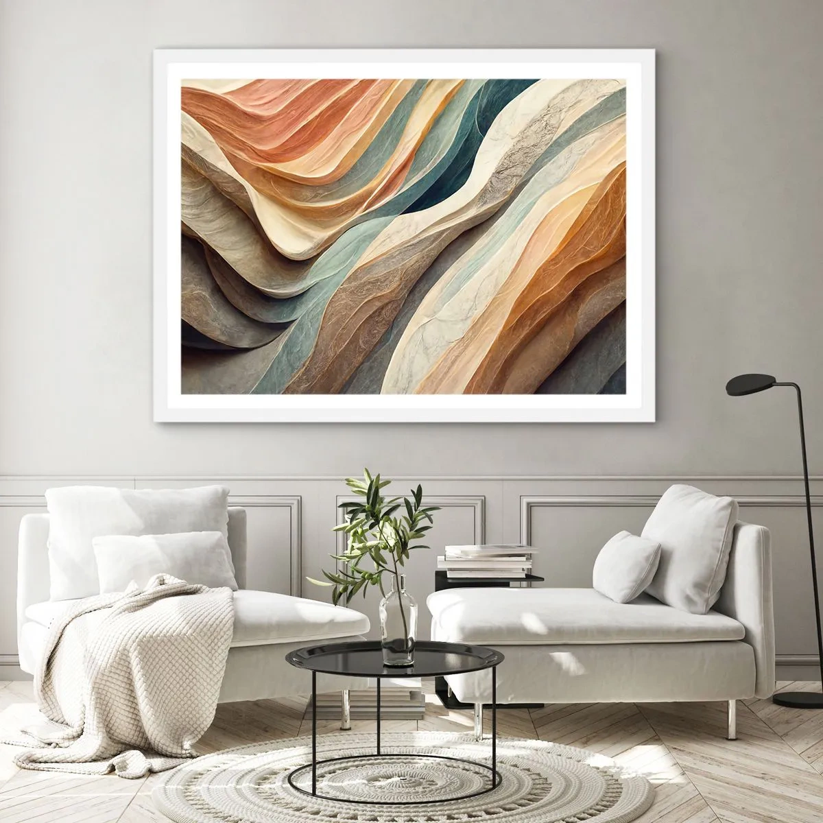 Plagát v bielom ráme - Okamih pred zmenou - 100x70 cm