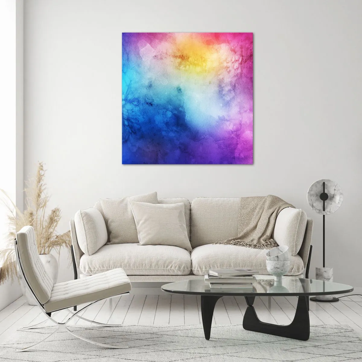 Obraz na skle - Takmer v siedmom nebi - 70x70 cm