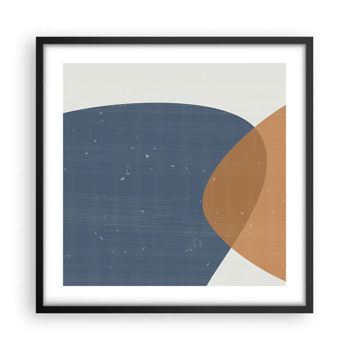 Plagát v čiernom ráme - Ovály a vplyvy - 50x50 cm