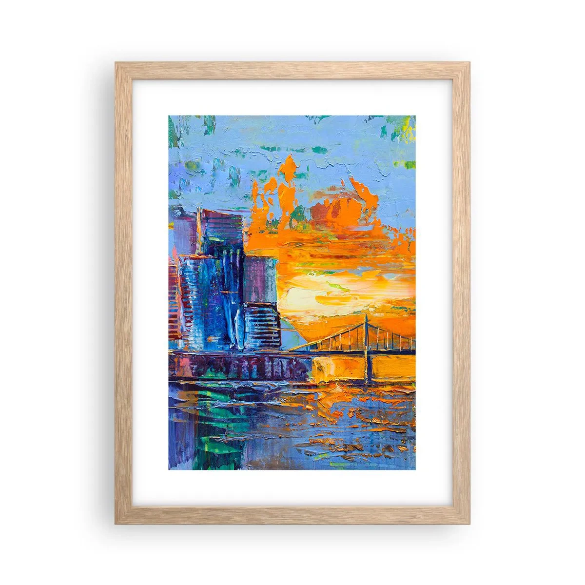 Plagát v ráme zo svetlého duba - Kultúra a príroda - 30x40 cm