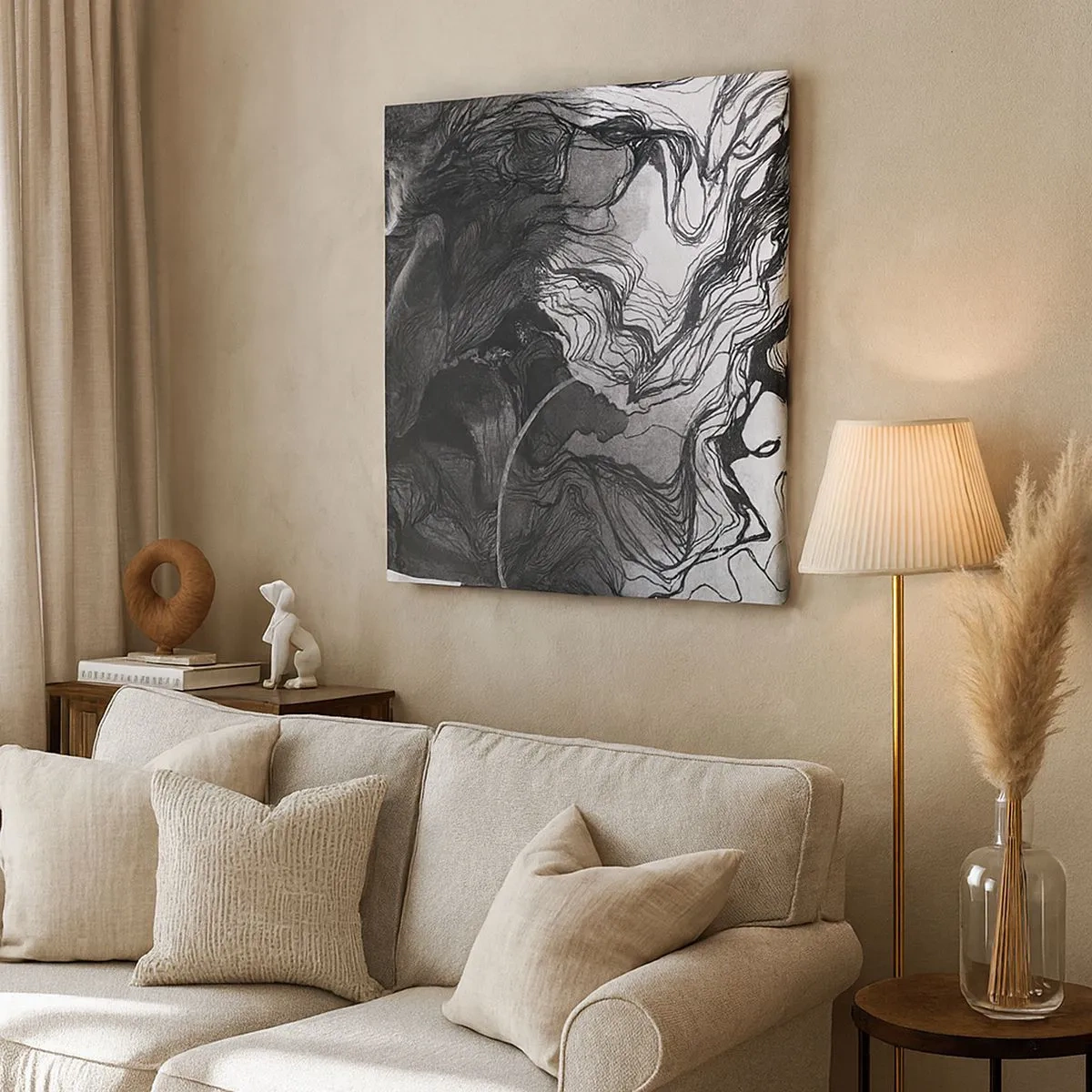 Obraz na plátne - Zapletená v snoch - 30x30 cm