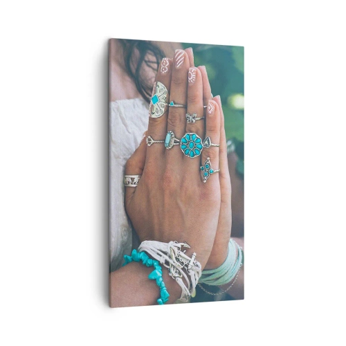 Obraz na plátne - Vitajte v centre bytia - 45x80 cm