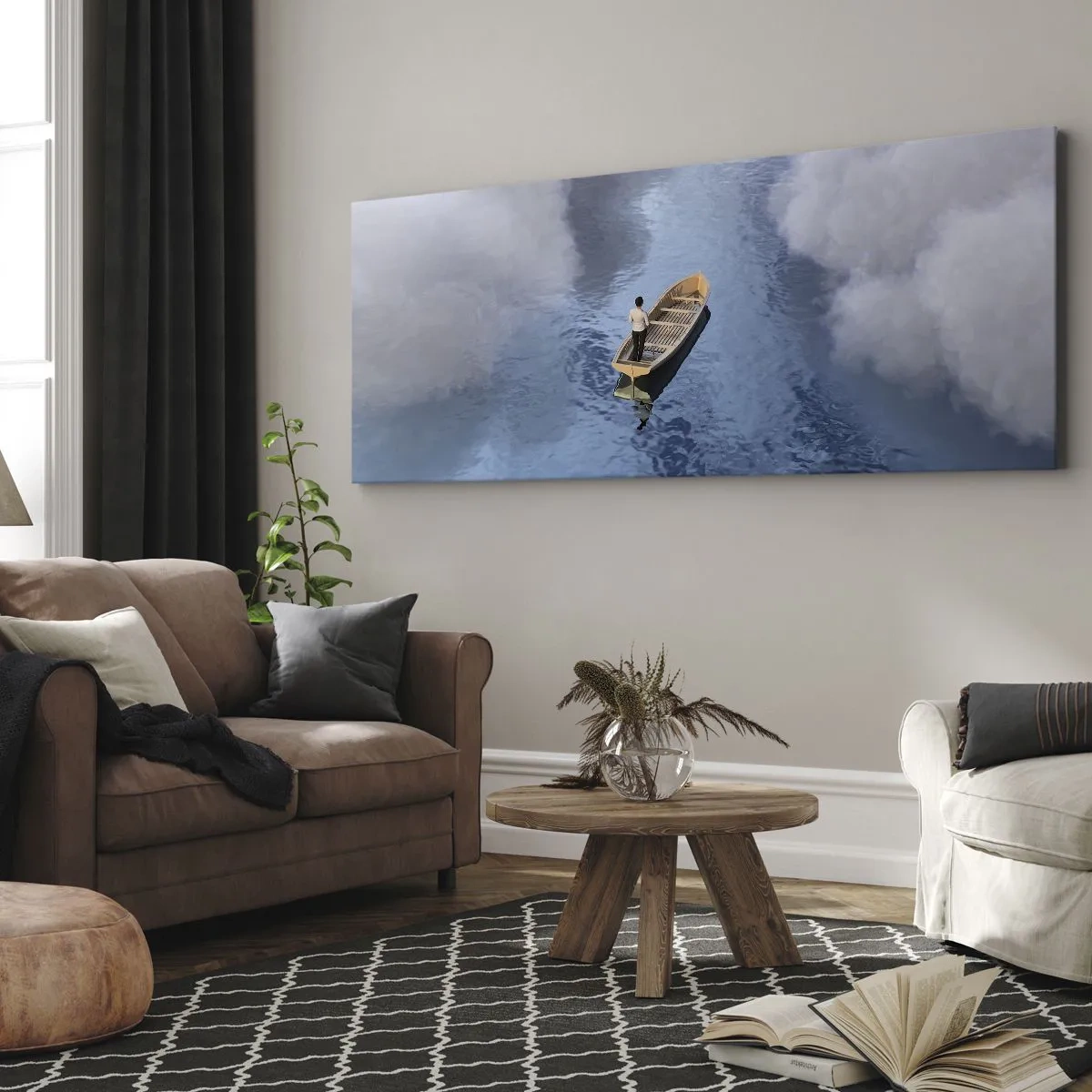 Obraz na plátne - Život – cesta – neistota - 100x40 cm