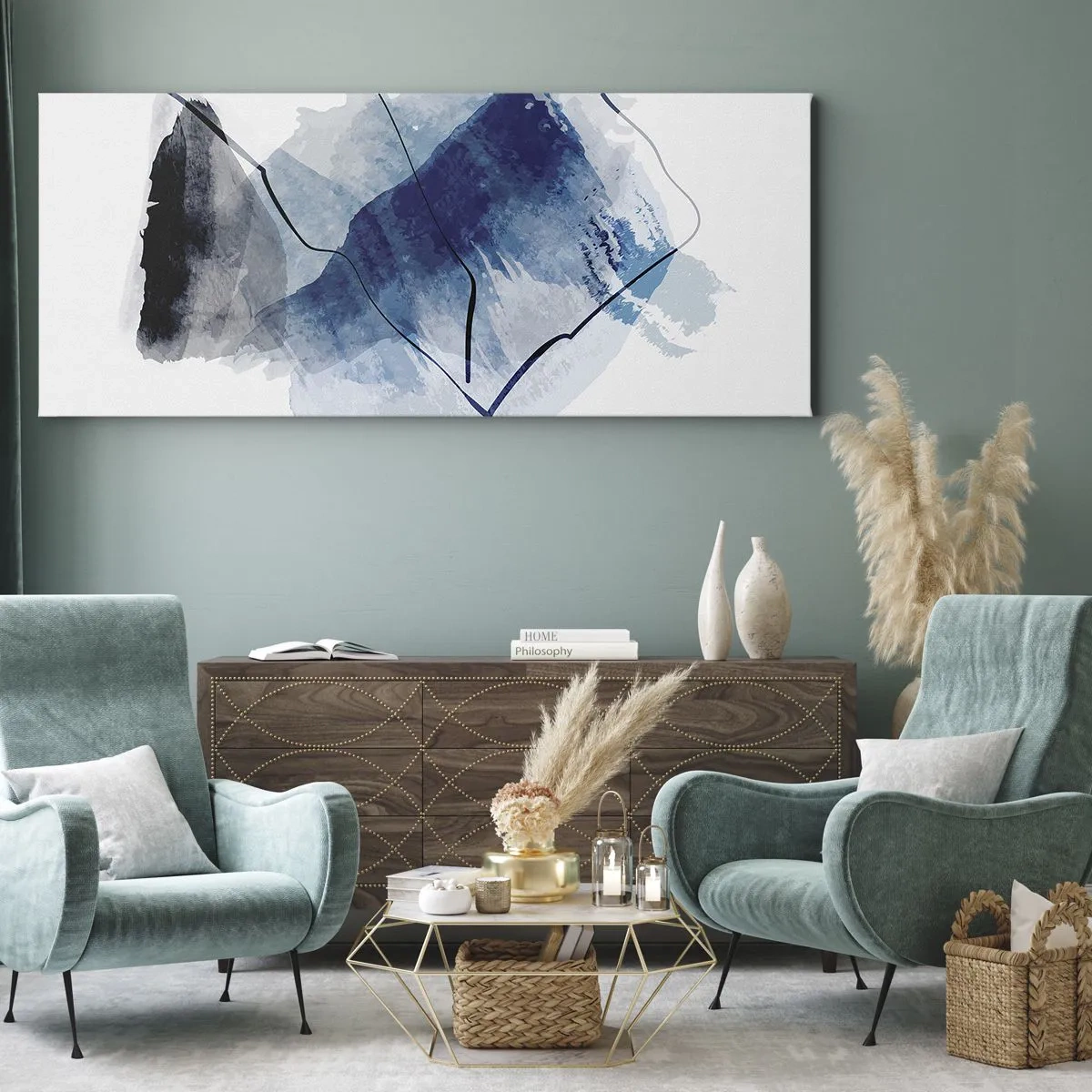 Obraz na plátne - Ľadová hora - 100x40 cm