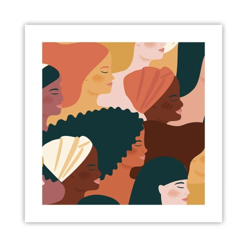 Plagát - Iba ženskosť - 40x40 cm