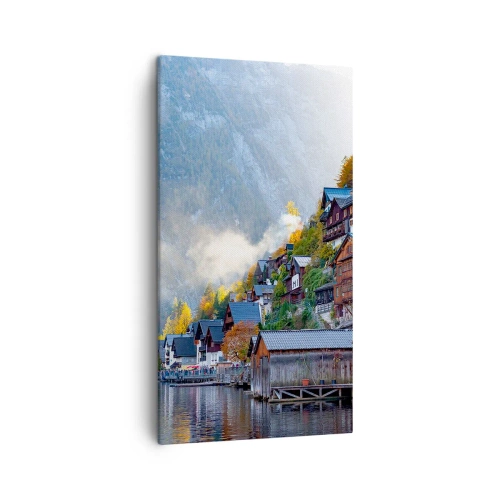 Obraz na plátne - Alpská krajina - 45x80 cm