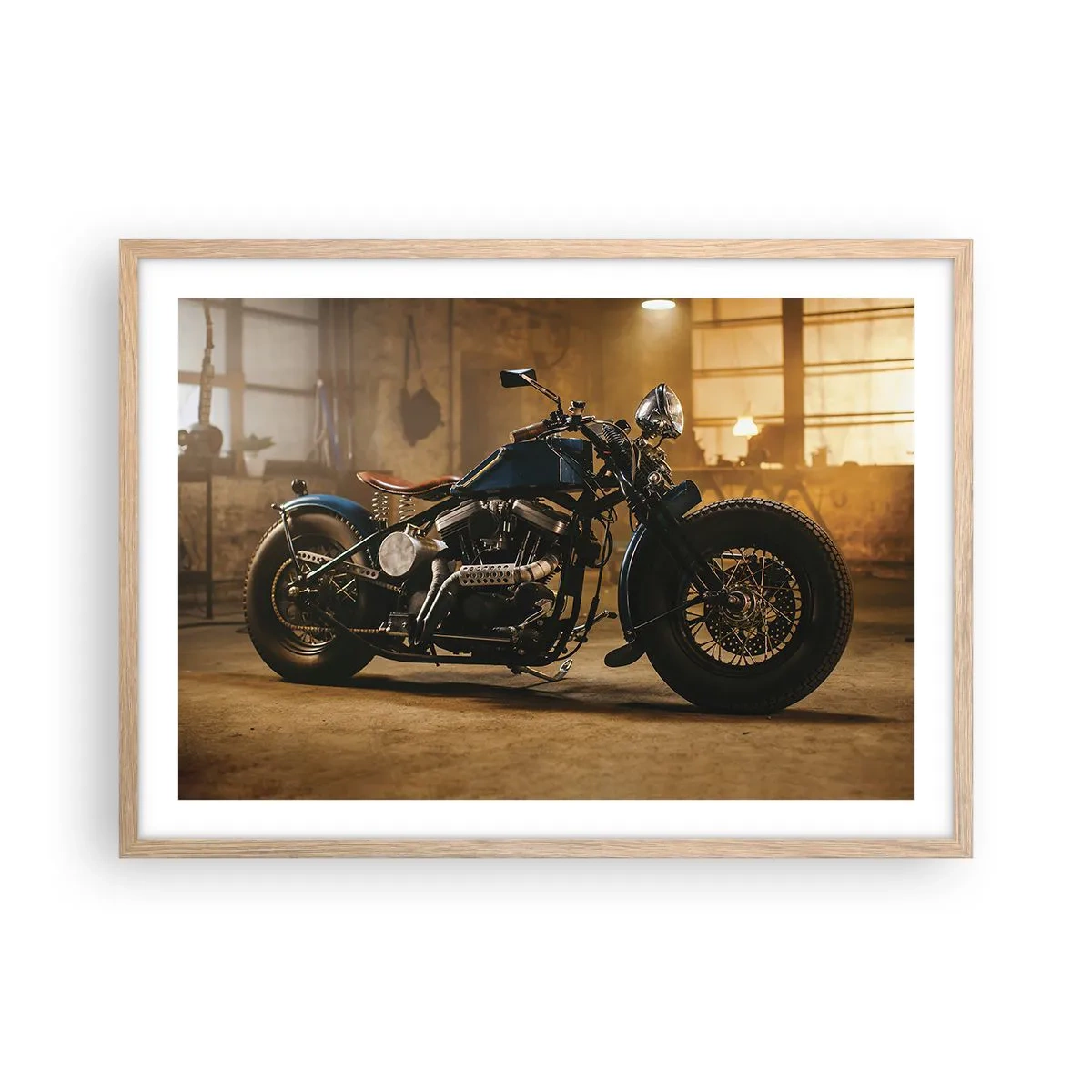 Plagát v ráme zo svetlého duba - Môžem všetko - 70x50 cm