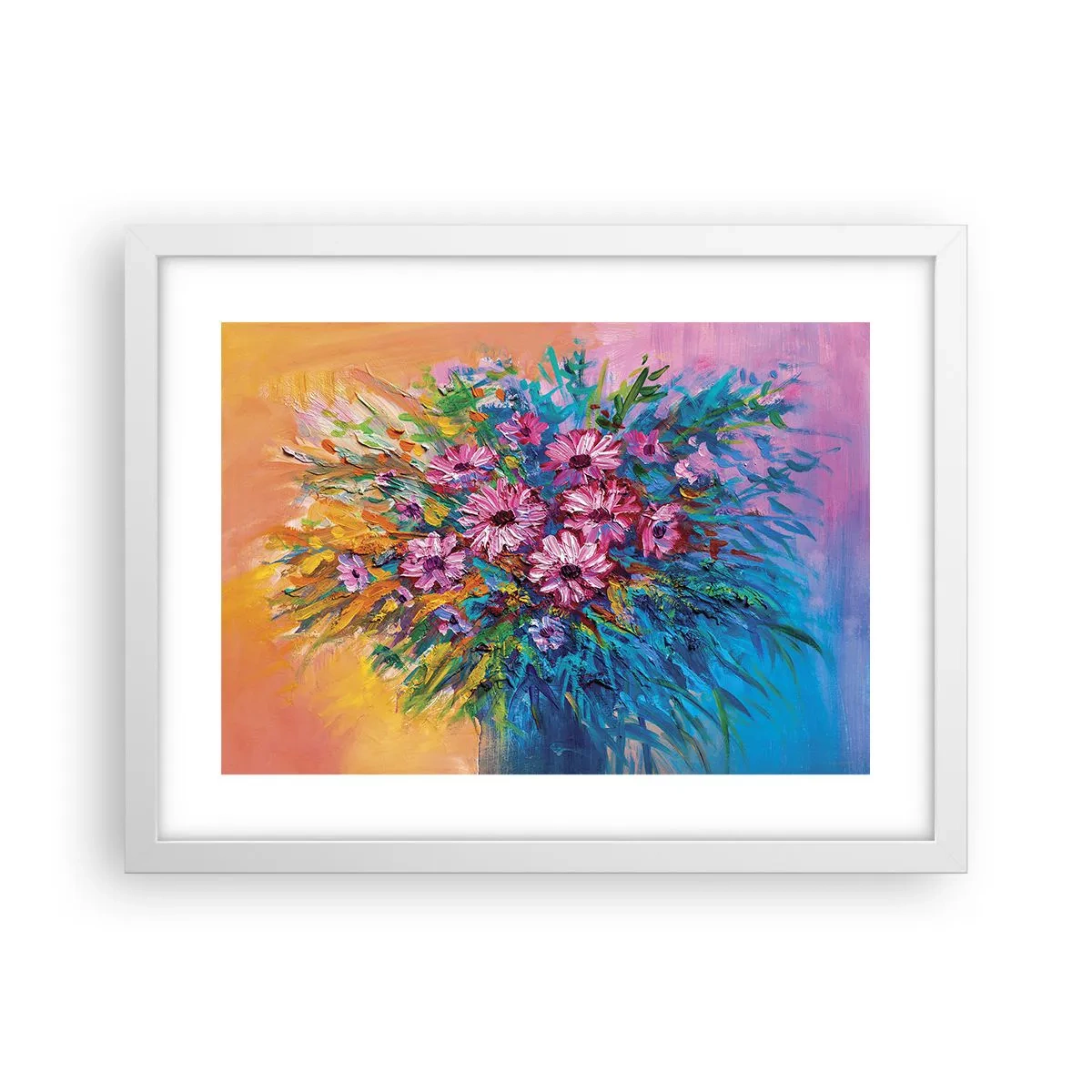 Plagát v bielom ráme - Energia života - 40x30 cm