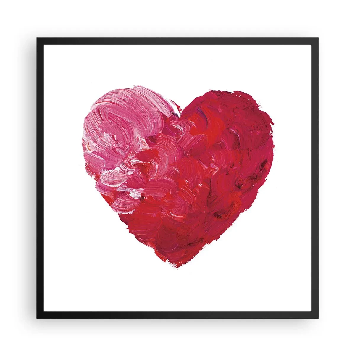 Plagát v čiernom ráme - All you need is love - 60x60 cm