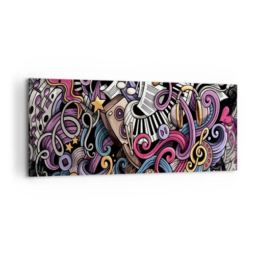 Obraz na plátne - Komplikovaná melódia - 100x40 cm