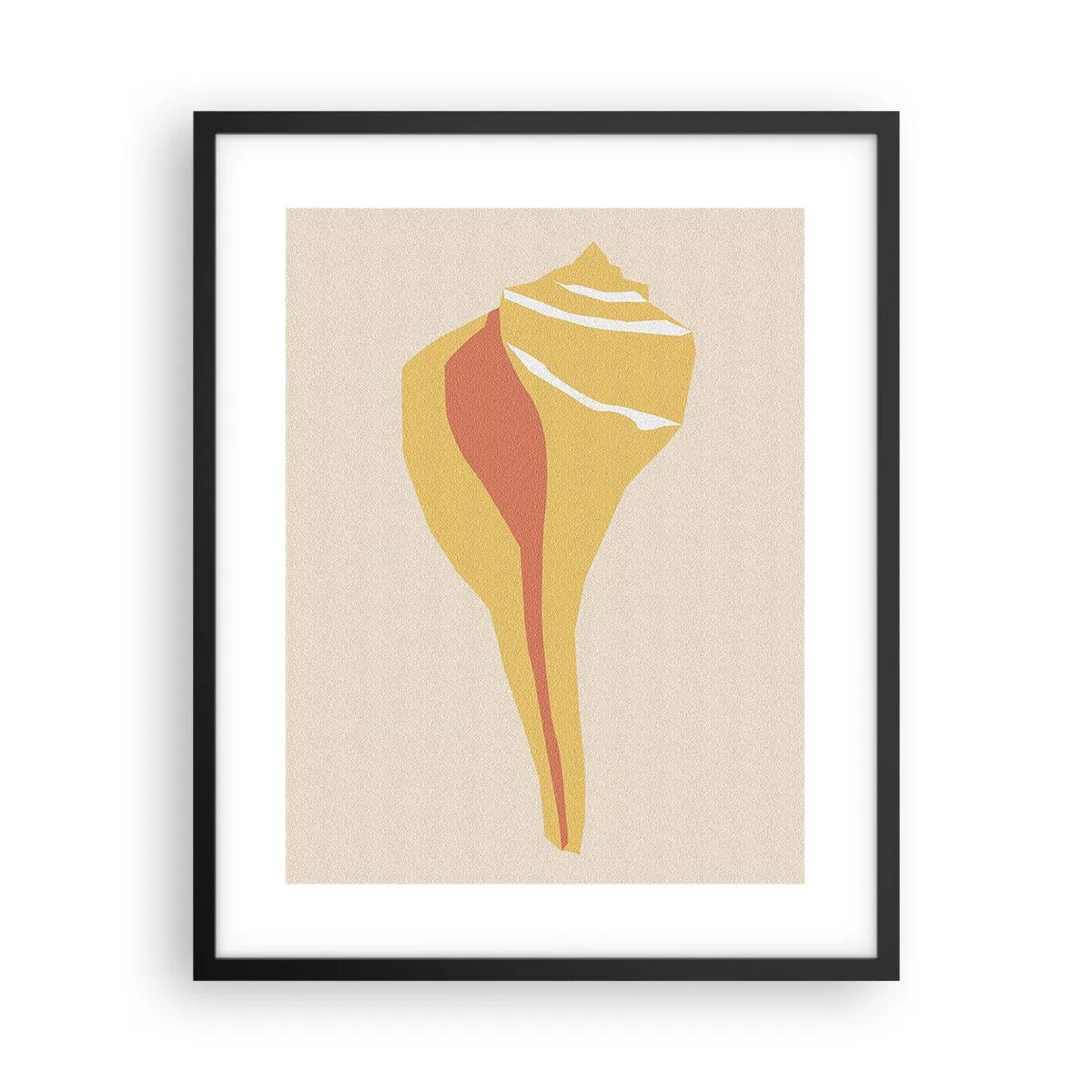 Plagát v čiernom ráme - Organická abstrakcia – rast - 40x50 cm