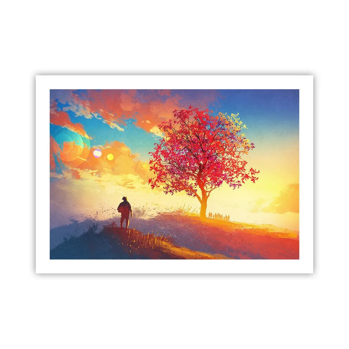 Plagát - Pútnik pri cieli - 70x50 cm
