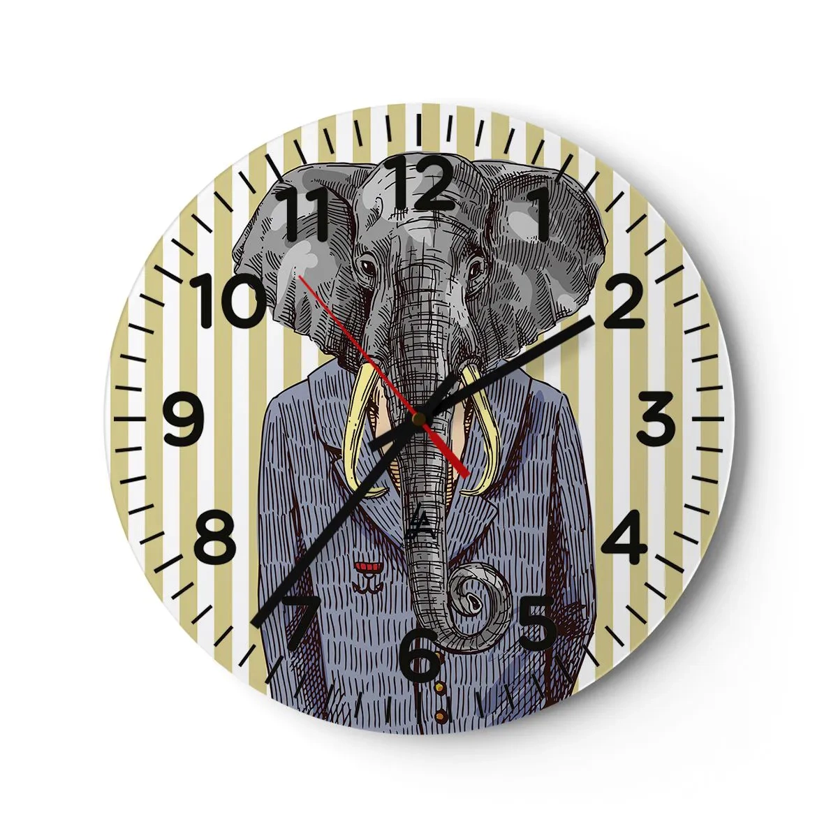 Nástenné hodiny - Elegantný od prírody - 40x40 cm