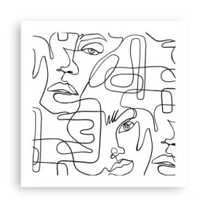 Plagát - V spletených emóciách - 50x50 cm