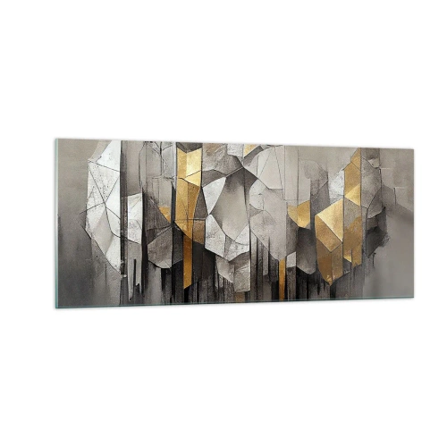 Obraz na skle - Kompozícia z ľadu a svetla - 100x40 cm