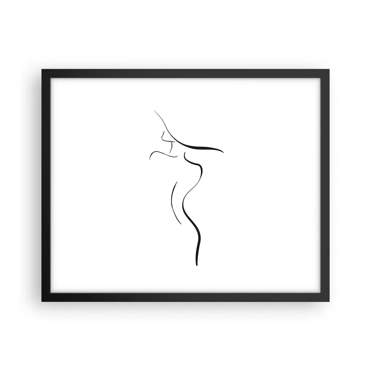 Plagát v čiernom ráme - Nepolapiteľná ako vlna - 50x40 cm