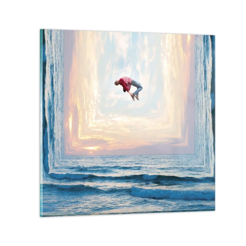 Obraz na skle - Do inej dimenzie - 40x40 cm