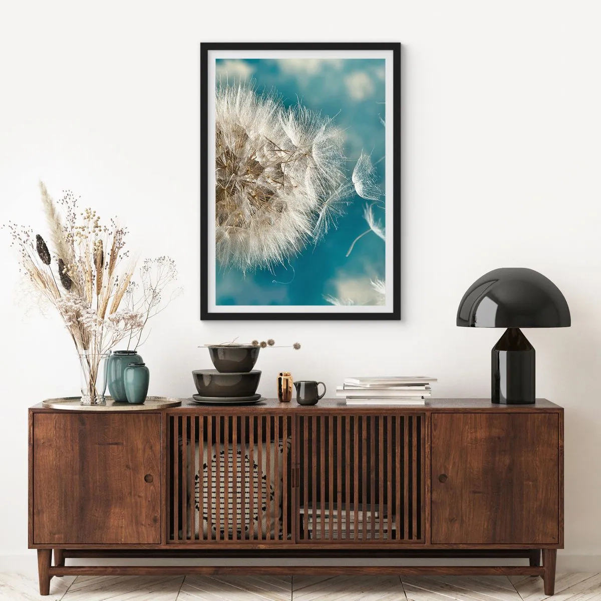 Plagát v čiernom ráme - Dych anjela - 40x50 cm