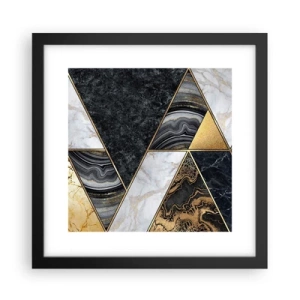 Plagát v čiernom ráme - Kameň vedľa kameňa - 30x30 cm