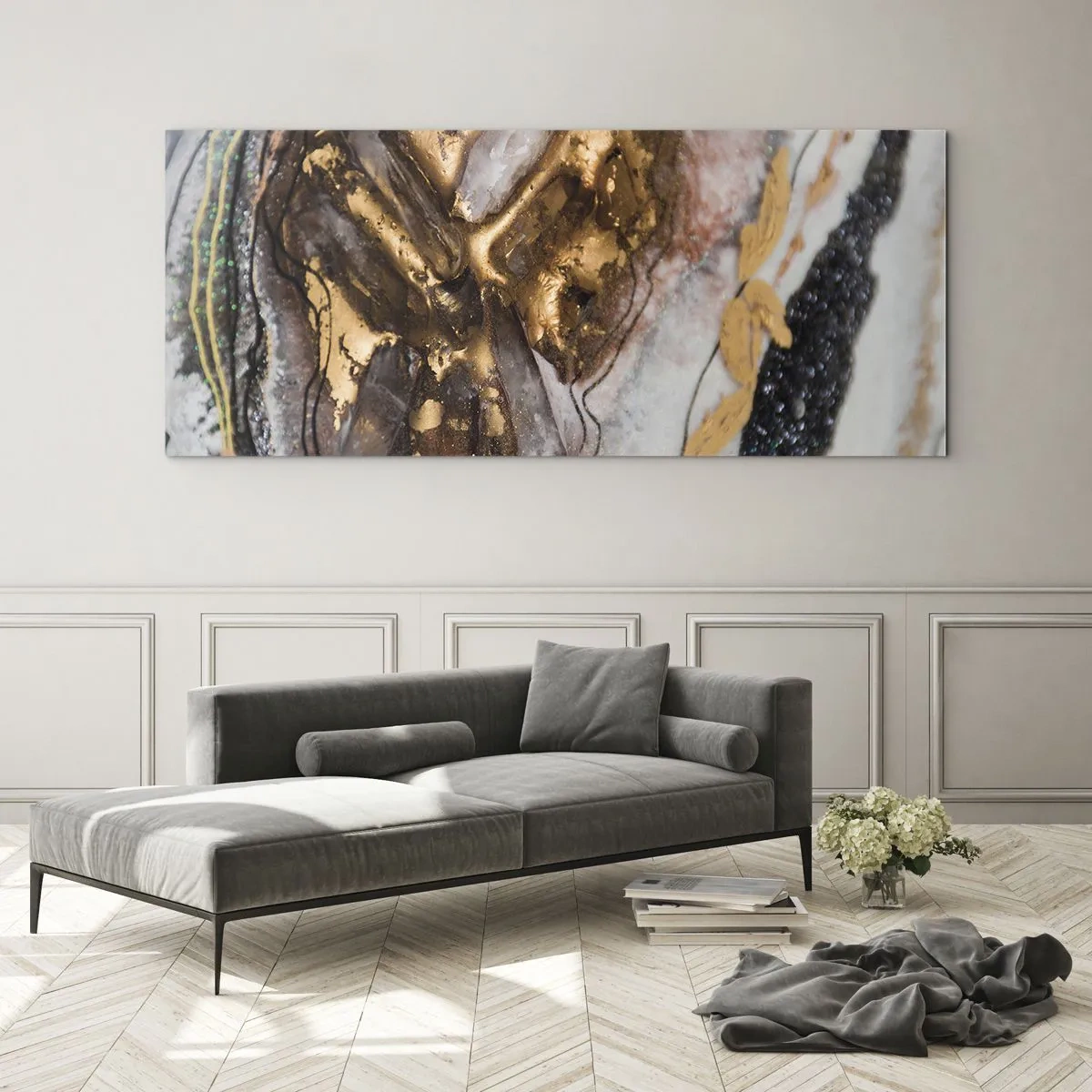 Obraz na skle - Prvok krajiny - 100x40 cm