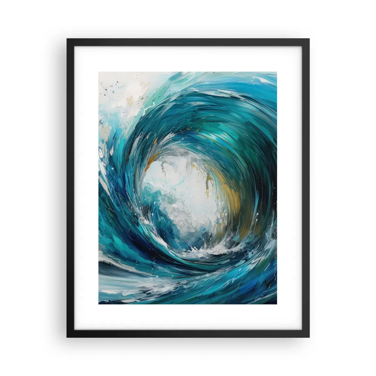 Plagát v čiernom ráme - Morský portál - 40x50 cm