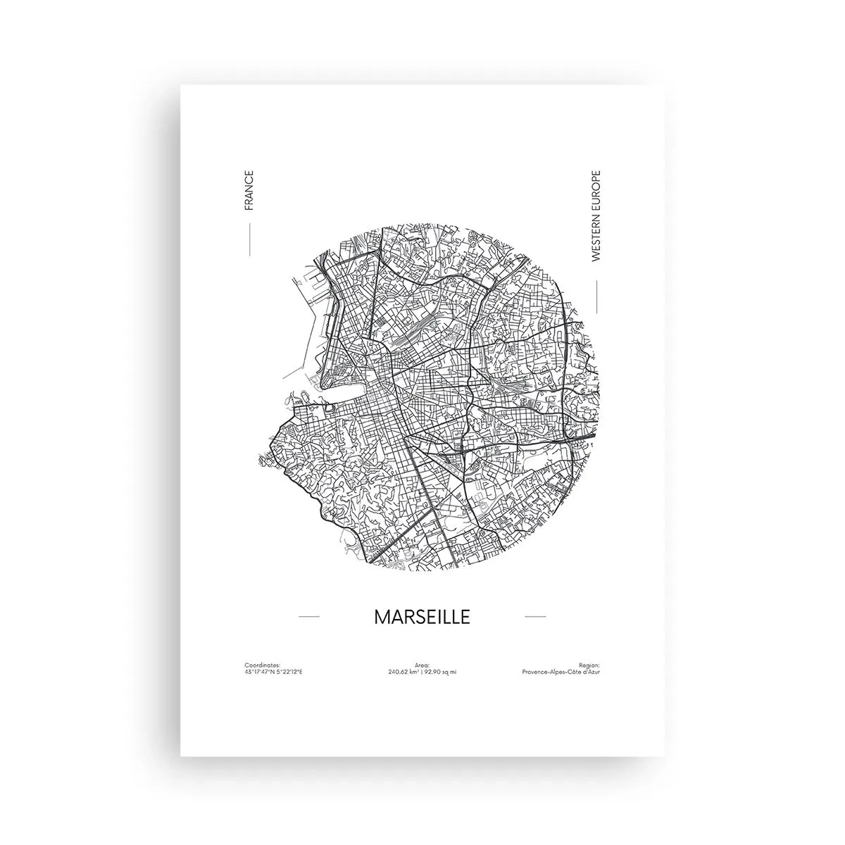 Plagát - Anatómia Marseille - 50x70 cm