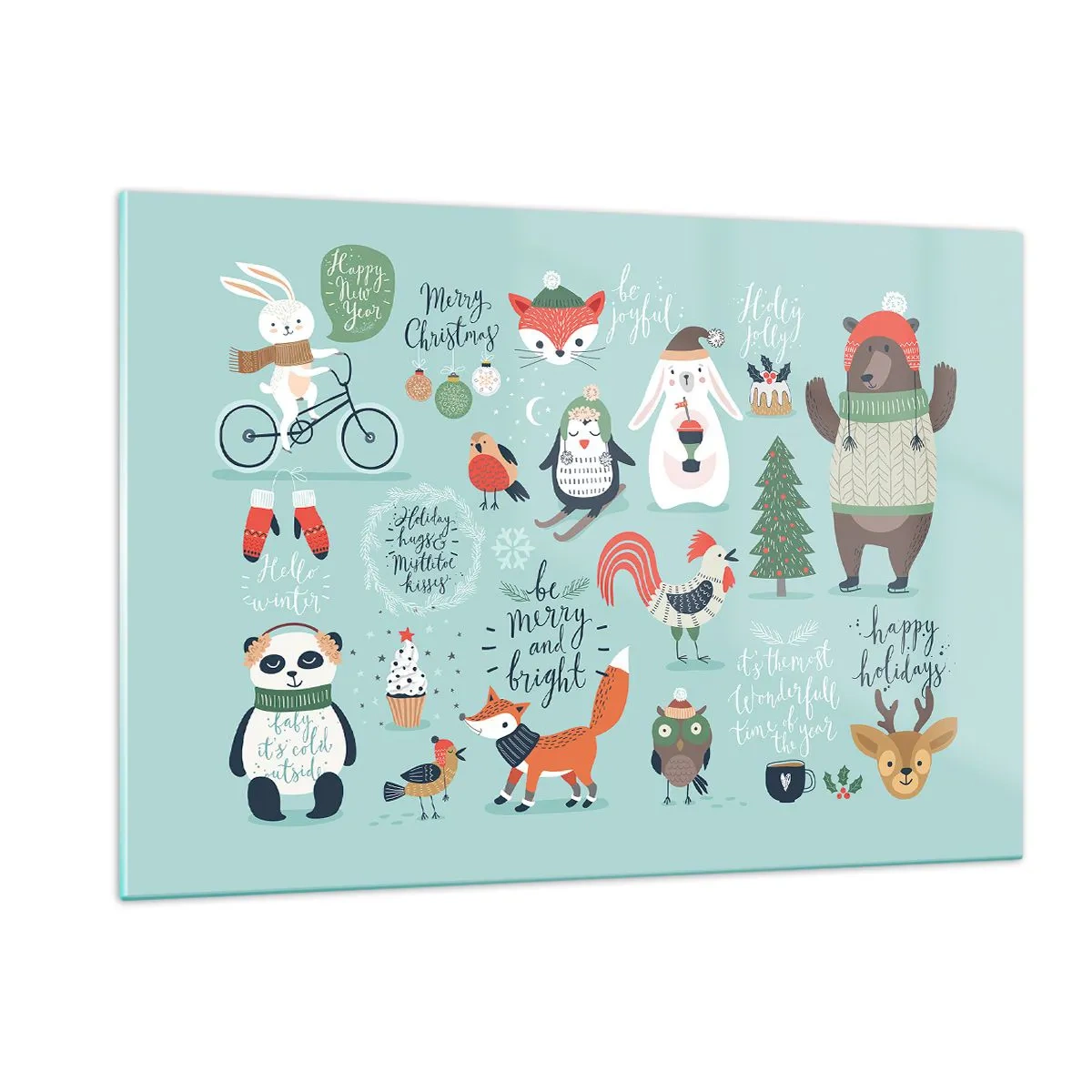 Obraz na skle - Nech sú vždy Vianoce! - 120x80 cm