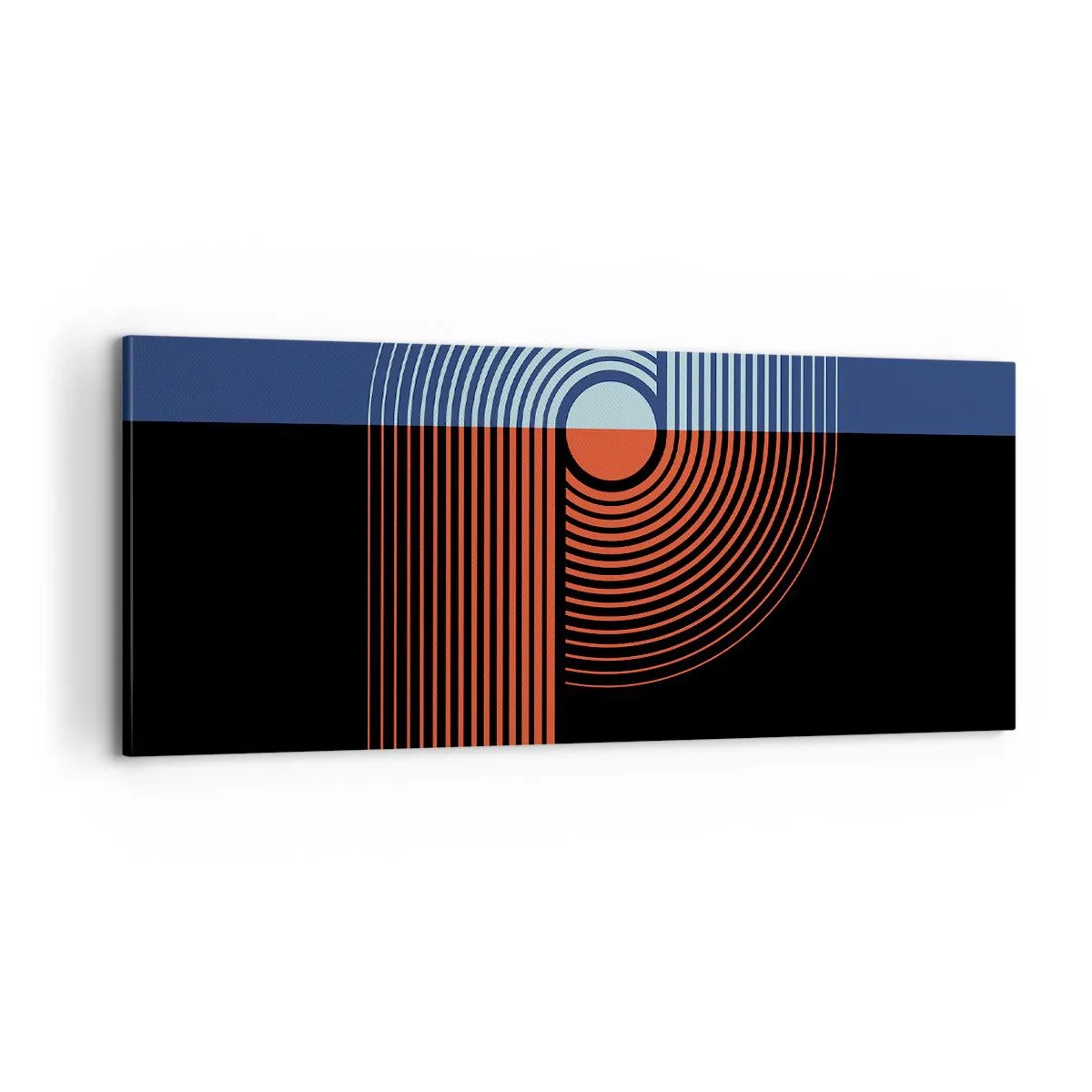 Obraz na plátne - V geometrickom objatí - 100x40 cm