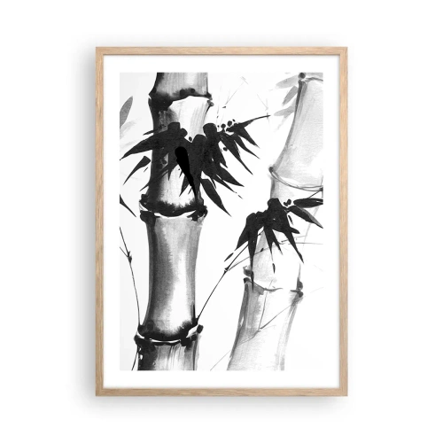 Plagát v ráme zo svetlého duba - Blízky záber na orient - 50x70 cm