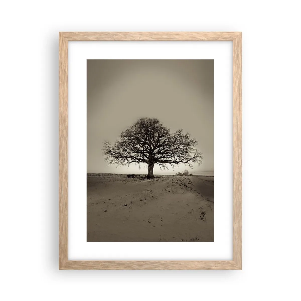 Plagát v ráme zo svetlého duba - Odtiaľ až do večnosti - 30x40 cm