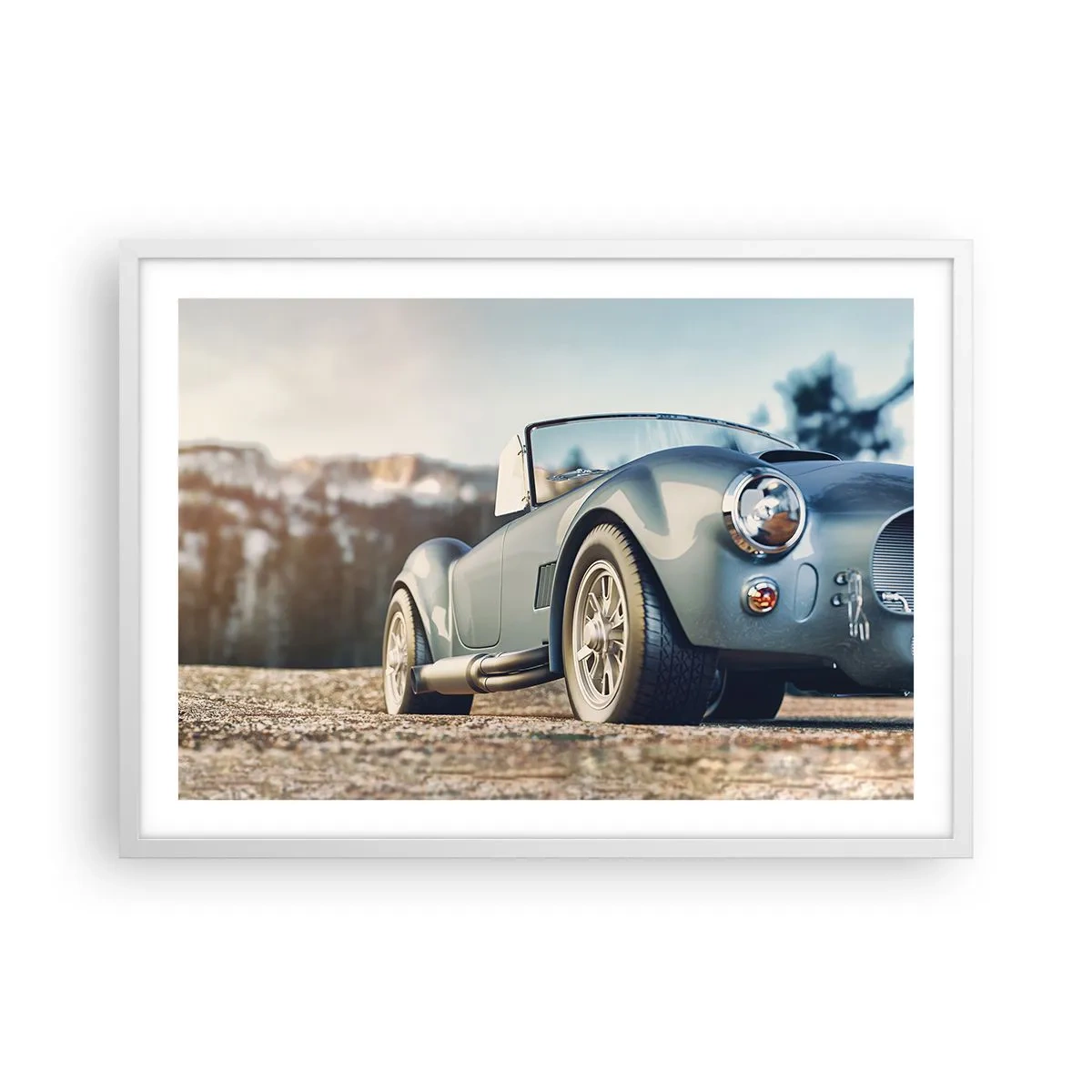 Plagát v bielom ráme - Pretože na štýle záleží - 70x50 cm