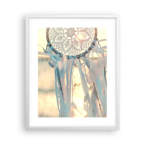 Plagát v bielom ráme - Čipkový totem - 40x50 cm