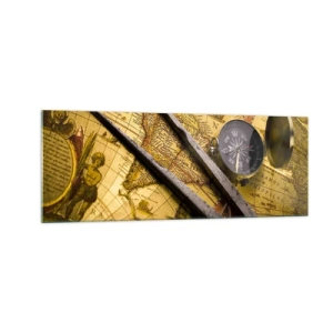 Obraz na skle - Kde sú tie poklady? - 140x50 cm