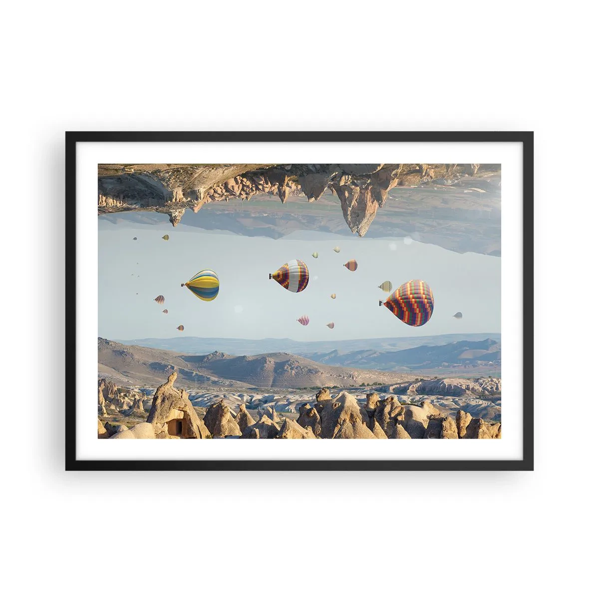 Plagát v čiernom ráme - Tu je možné všetko - 70x50 cm