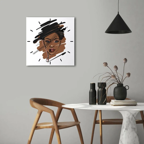 Nástenné hodiny - Sladká ako čokoláda - 30x30 cm