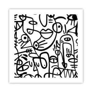 Plagát - Tváre a preludy - 50x50 cm