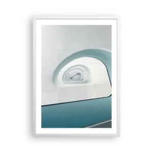 Plagát v bielom ráme - Na dno modrej - 50x70 cm