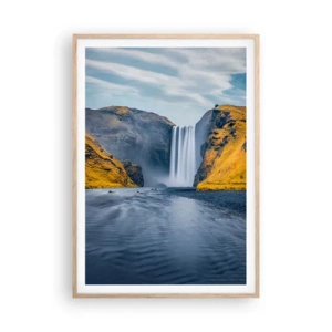 Plagát v ráme zo svetlého duba - Večné trvanie, večný pohyb - 70x100 cm