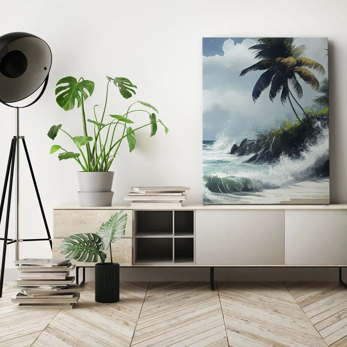 Obraz na plátne - Na tropickom pobreží - 65x120 cm