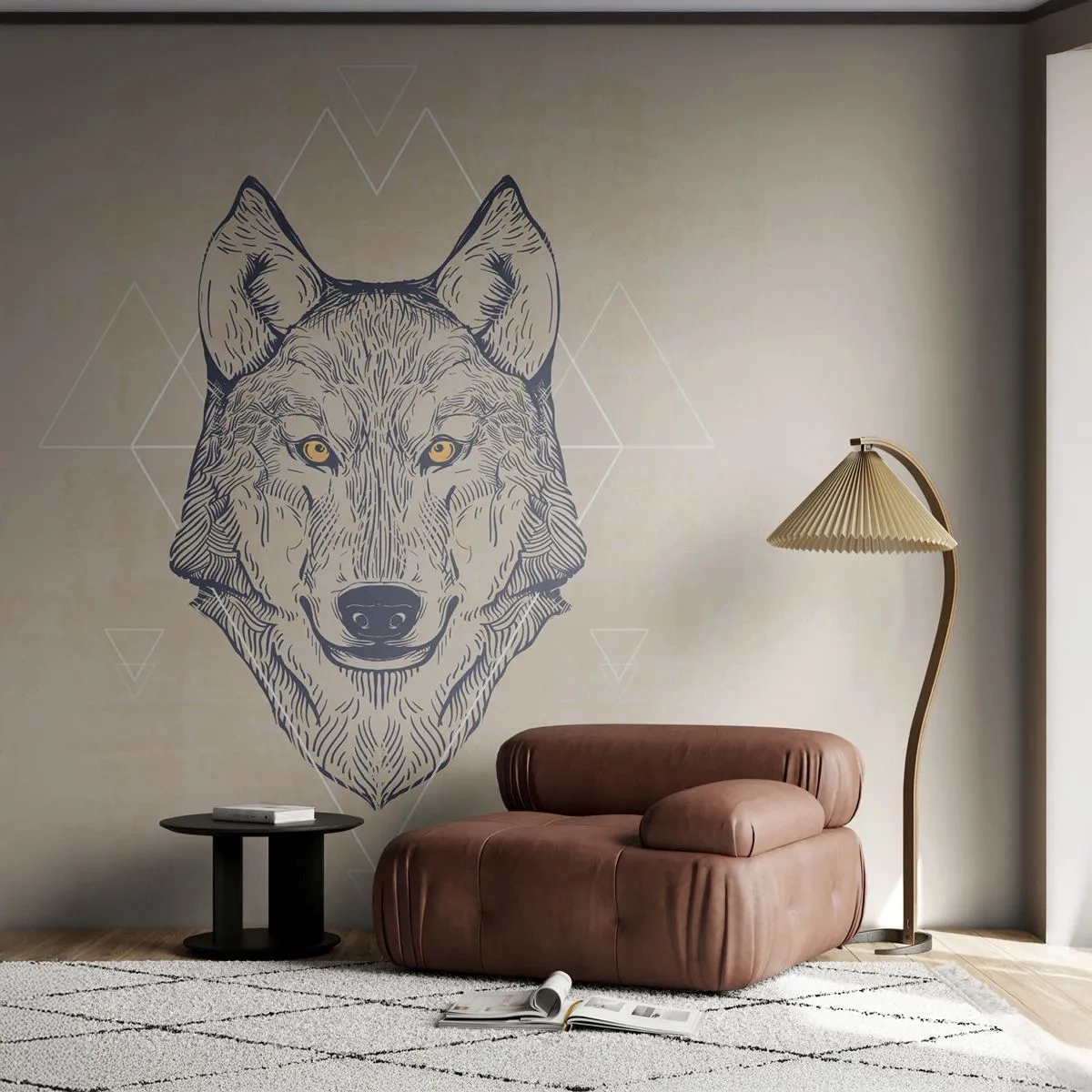 Fototapeta Premium Sand - Alfa o prenikavom pohľade - Zvieratá, pes, Husky - 100x70 cm