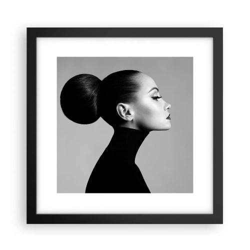 Plagát v čiernom ráme - Moderná Nefertiti - 30x30 cm