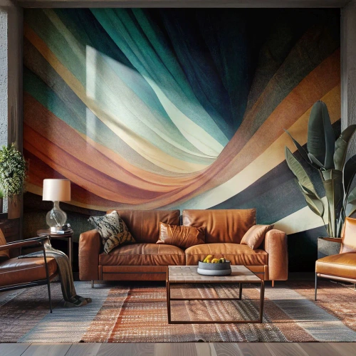 Fototapeta Premium Canvas - Utkané z farieb - Kus, Abstrakcia, Čiary - 250x175 cm