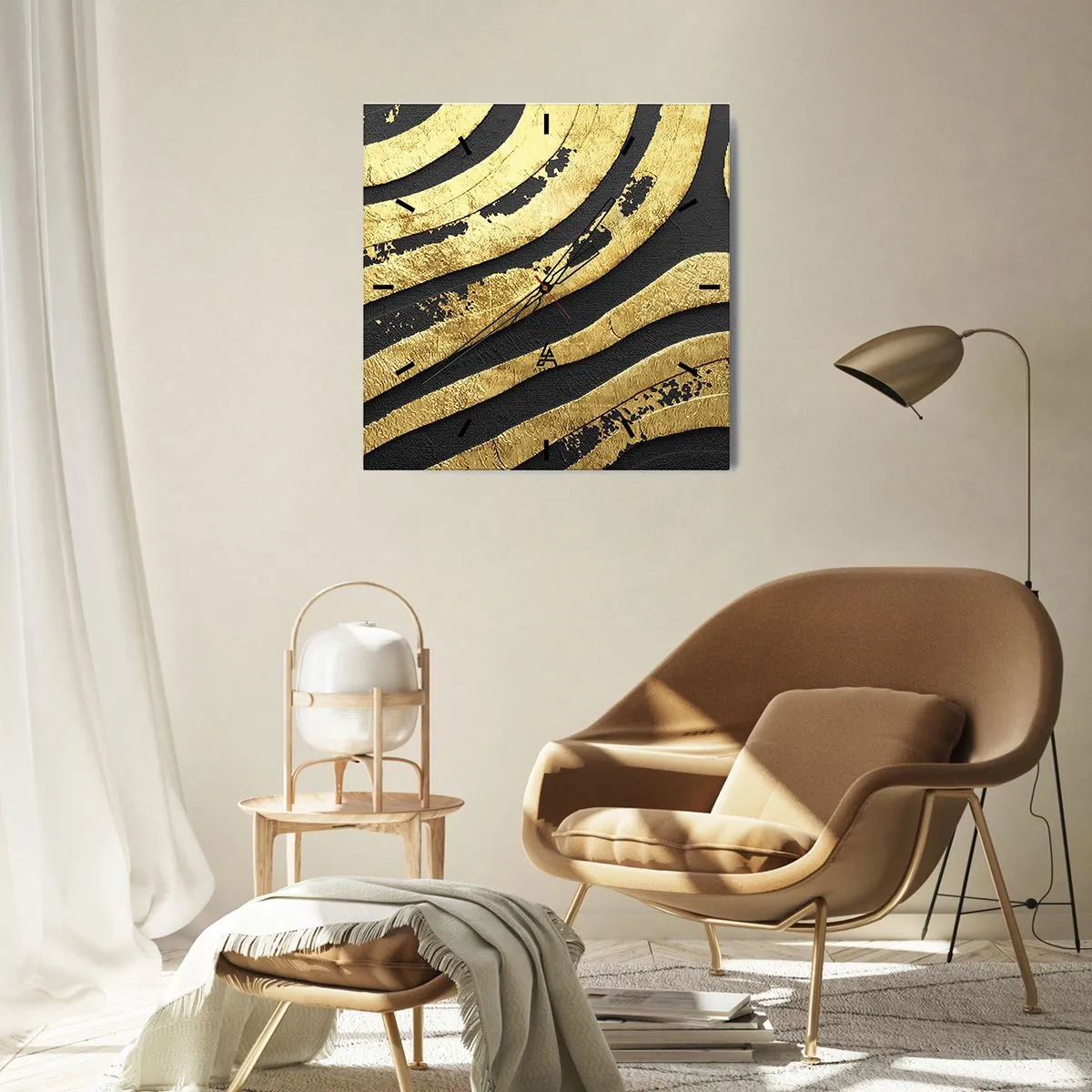 Nástenné hodiny - Všetko plynie - 40x40 cm